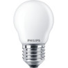 Lampadina led philips classica 40w p45 e27 classe f bianco caldo