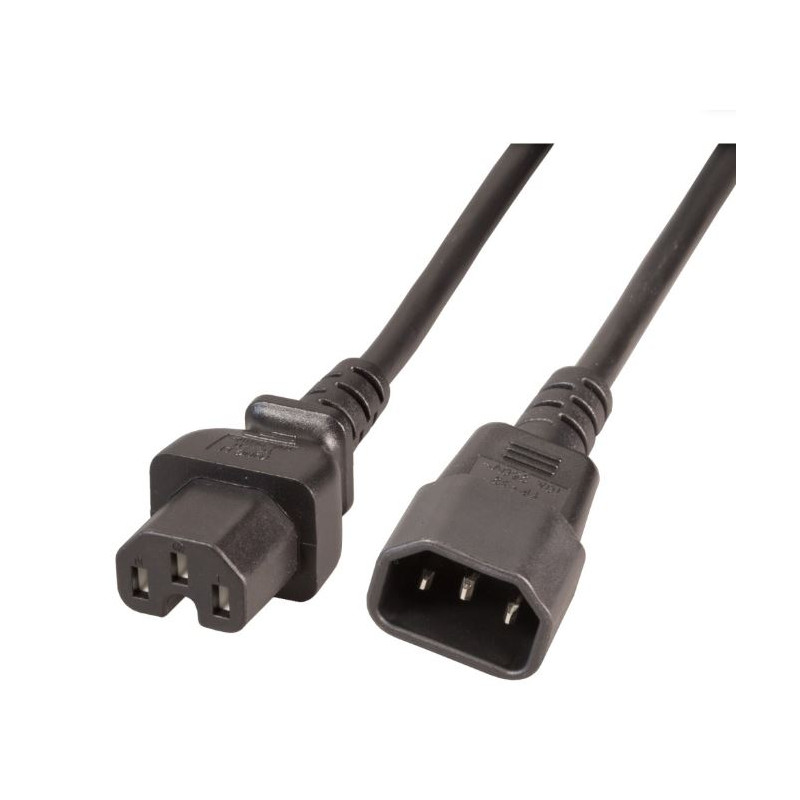 Cavo di alimentazione c14/c15 180 gradi per dispositivi caldo 3m
