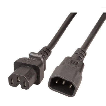 Cavo di alimentazione c14/c15 180 gradi per dispositivi caldo 3m
