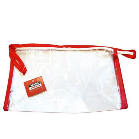 Busta bagno sonda piccola viaggio 30x20x10cm trasparente [casre5885]
