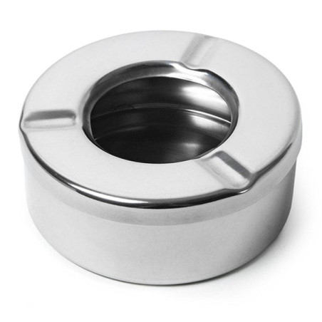 Portacenere sonda antivento da appoggio 9.5x4cm argento [casre6064]