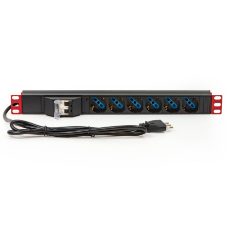 Multipresa rack 19'' link 220v 16a 6prese multicolore [lk10050lr]