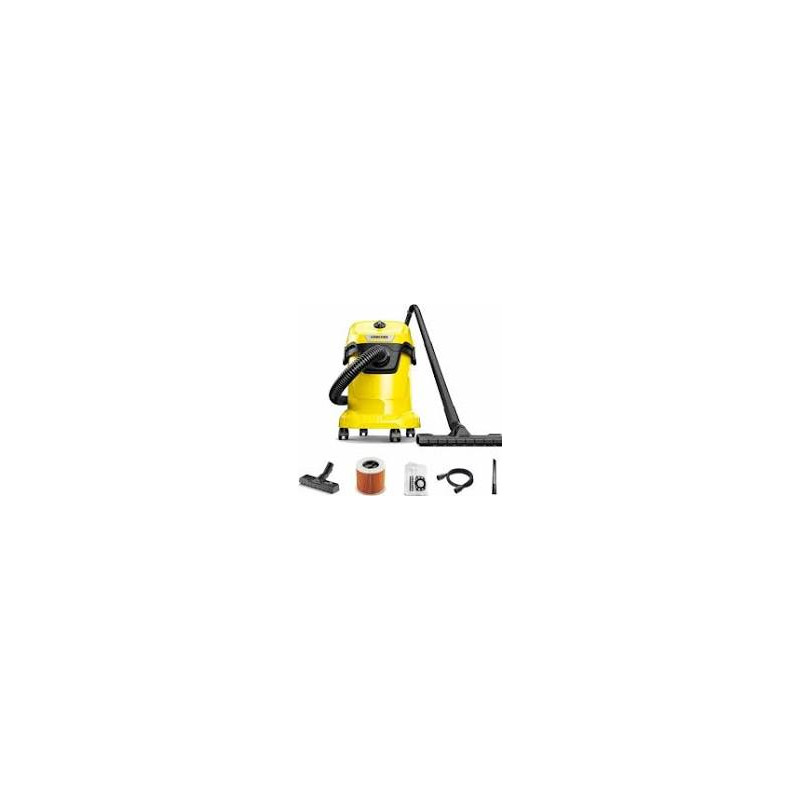 Aspirapolvere karcher wd 3 v-17/4/20 17l 1000w giallo [1.628-127.0]