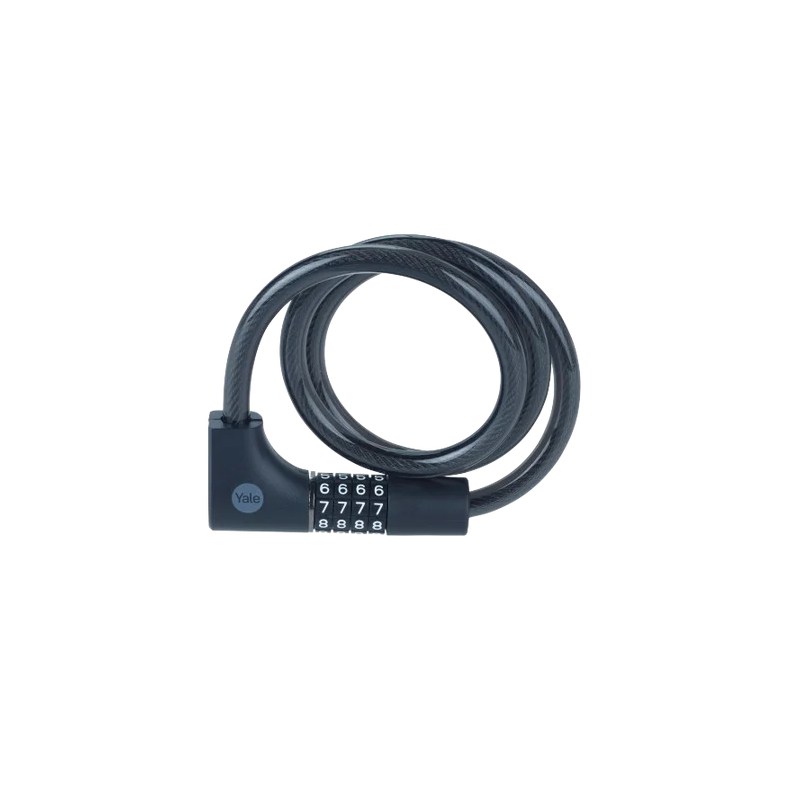 Catena di sicurezza yale ycc0 con cavo a spirale per bicicletta 1m