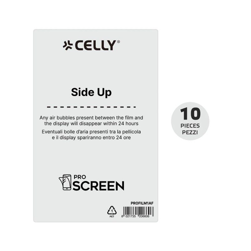 Pellicola protettiva celly pro screen profilm10af anti-impronte