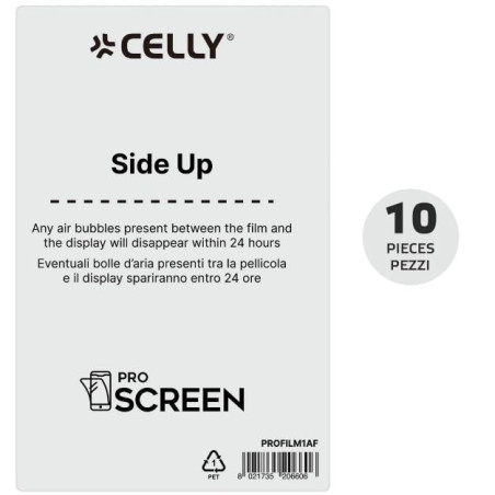 Pellicola protettiva celly pro screen profilm10af anti-impronte