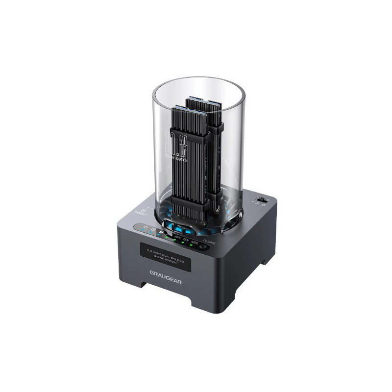 Stazione di clonazione graugear per m.2-nvme-ssd