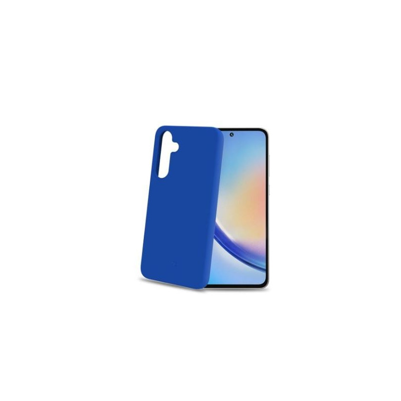 Custodia celly cromo morbida per galaxy a35 5g blu [cromo1063bl]