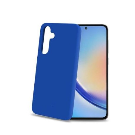 Custodia celly cromo morbida per galaxy a35 5g blu [cromo1063bl]