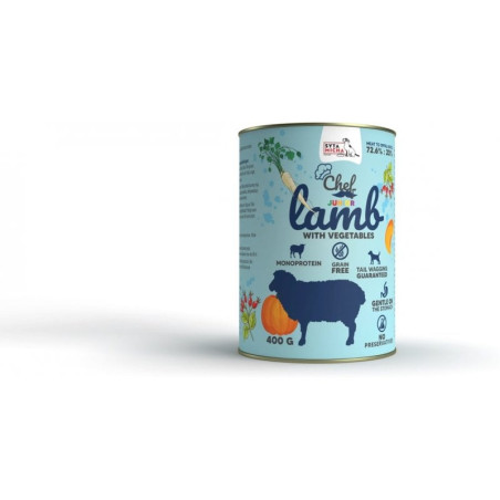 Cibo per cani syta micha chef junior lamb with vegetables - wet