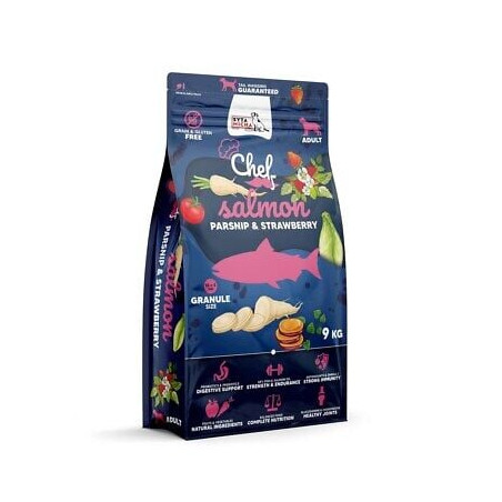 Cibo per cani syta micha chef salmon parsnip and strawberry -