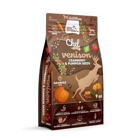Cibo per cani syta micha chef venison with cranberry and pumpkin