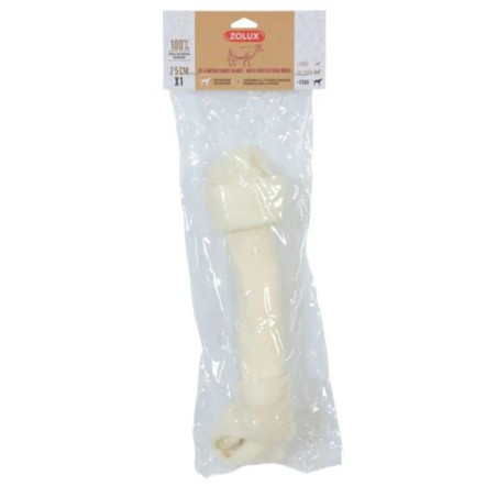 Mangime zolux dolcetto per cani: osso bianco annodato - 140g