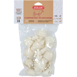 Mangime zolux dolcetto per cani: osso bianco annodato 6cm x6 [482806]