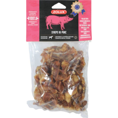 Mangime zolux dolcetto per cani: straccetti di maiale - 500g