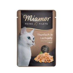 Mamgime miamor filets cibo umido per gatti filetti di tonno con salmone