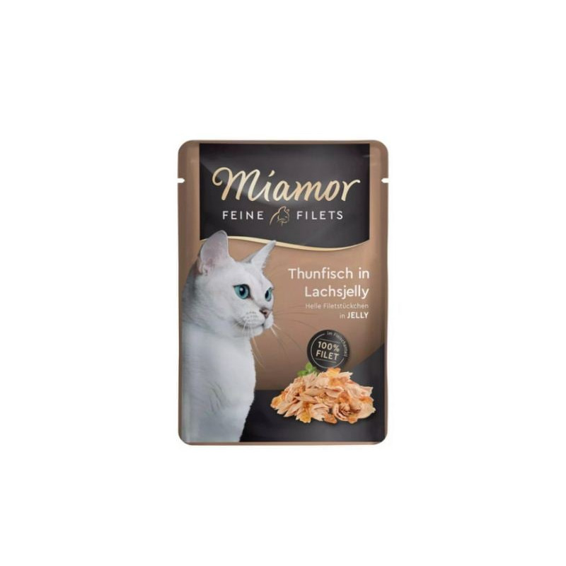 Mamgime miamor filets cibo umido per gatti filetti di tonno con salmone