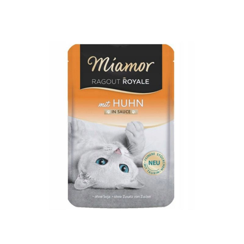 Mamgime miamor ragout royale cibo umido per gatti pollo in salsa