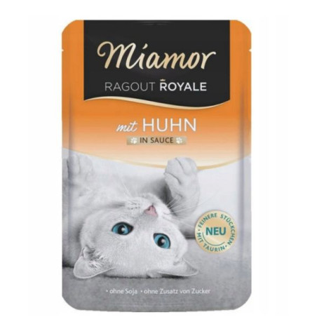 Mamgime miamor ragout royale cibo umido per gatti pollo in salsa