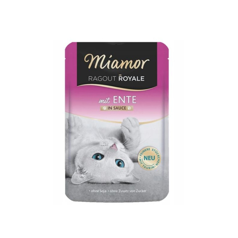 Mamgime miamor ragout royale cibo umido per gatti anatra in salsa