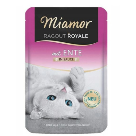 Mamgime miamor ragout royale cibo umido per gatti anatra in salsa