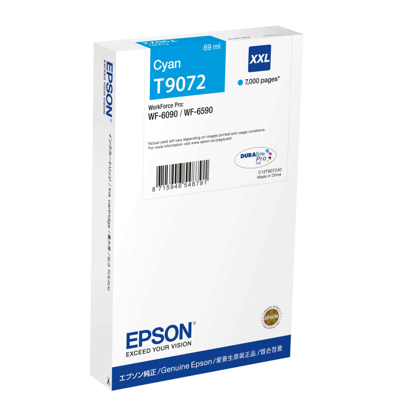 Cartuccia a getto d'inchiostro epson c13t90724n 69.0ml 7000pagine