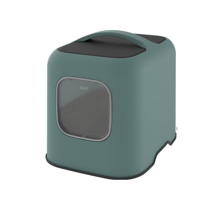 Lettiera rotho biala per gatti con coperchio 51x39.5x44.3cm verde