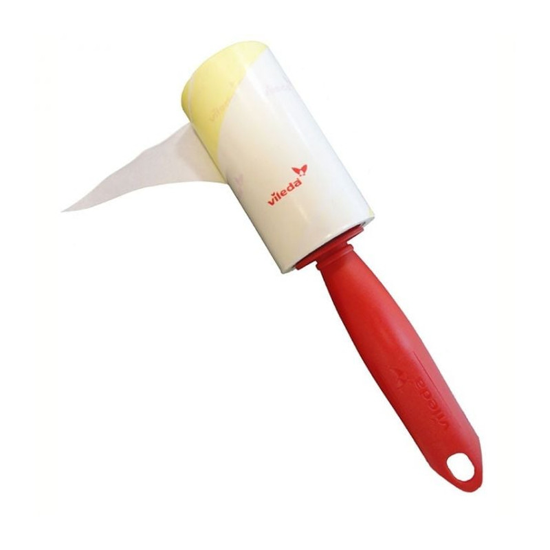 Pennello adesivo vileda spazzola a rullo per tessili 58 fogli rosso