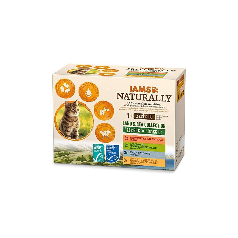 Mangime secco per gatti eukanuba iams patate naturally kat adult
