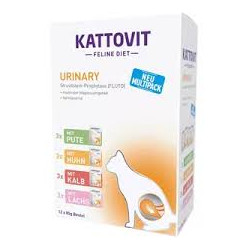 Mangime umido per gatti kattovitv reni e vie urinarie sapore 12x85g