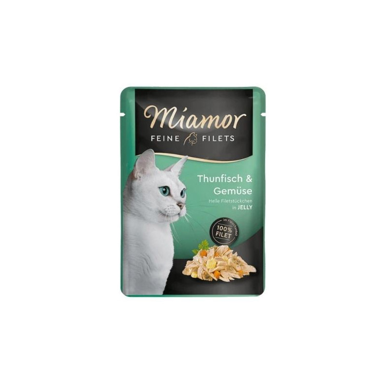 mamgime miamor filets cibo umido per gatti filetti di tonno con verdure