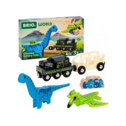 Set da gioco brio world dino trenino a batteria multicolore 5pz [wtbr0z0ua009600]