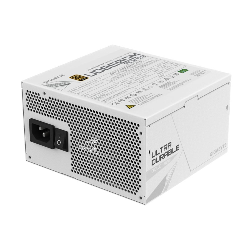 Alimentatore 850w gigabyte gp-ud850gm pg5w 80+ gold bianco [gp-ud850gm