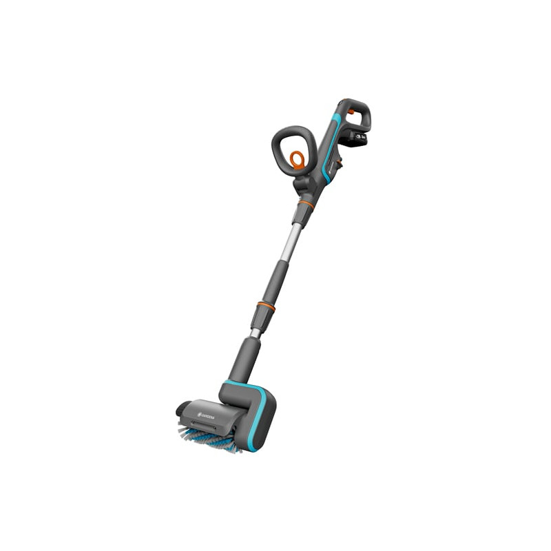 Set spazzola gardena aquabrush multifunzione 18v p4a grigio/turchese