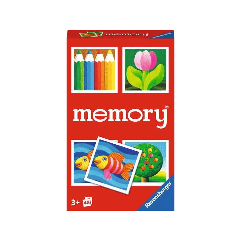 Gioco di memoria ravensburger 22457 memory multicolore 48pz [22457]