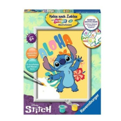 Dipingi con i numeri ravensburger disney stitch 18x24cm multicolore