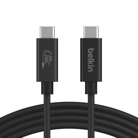 Cavo belkin usb-c/usb-c 240w 2m nero [inz004bt2mbk]