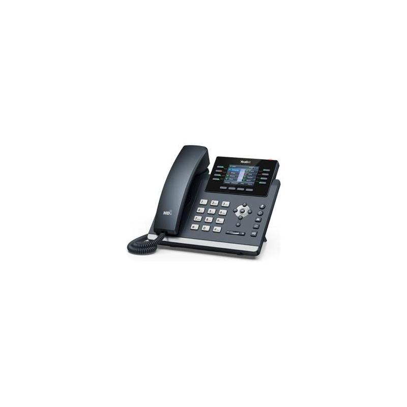 Telefono voip yealink sip-t44u con id chiamante grigio classico