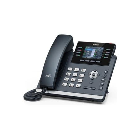 Telefono voip yealink sip-t44u con id chiamante grigio classico