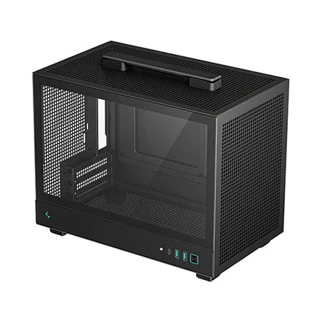 Case pc deepcool ch160 sff/mini-itx/vetro temperato nero [r-ch160-bkngi0-g-1]