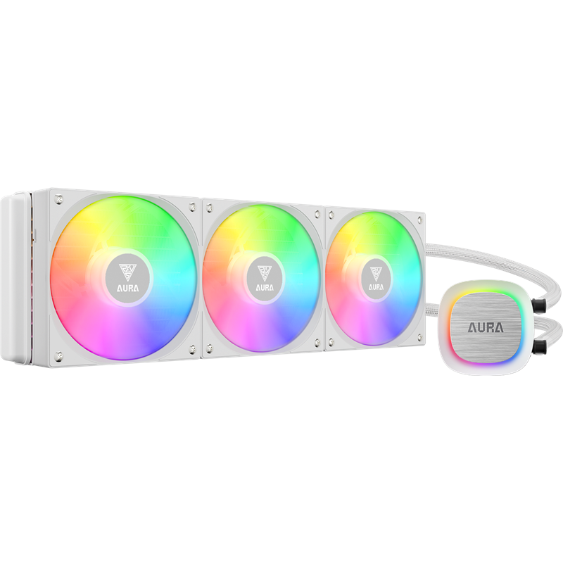 Dissipatore cpu a liquido gamdias argb bianco [aura gl360 v2 wh]