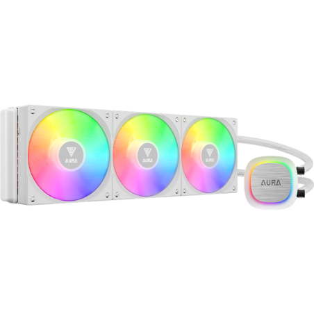Dissipatore cpu a liquido gamdias argb bianco [aura gl360 v2 wh]