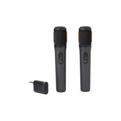 Set di 2 microfoni jbl partybox wireless mic 2,4 ghz nero