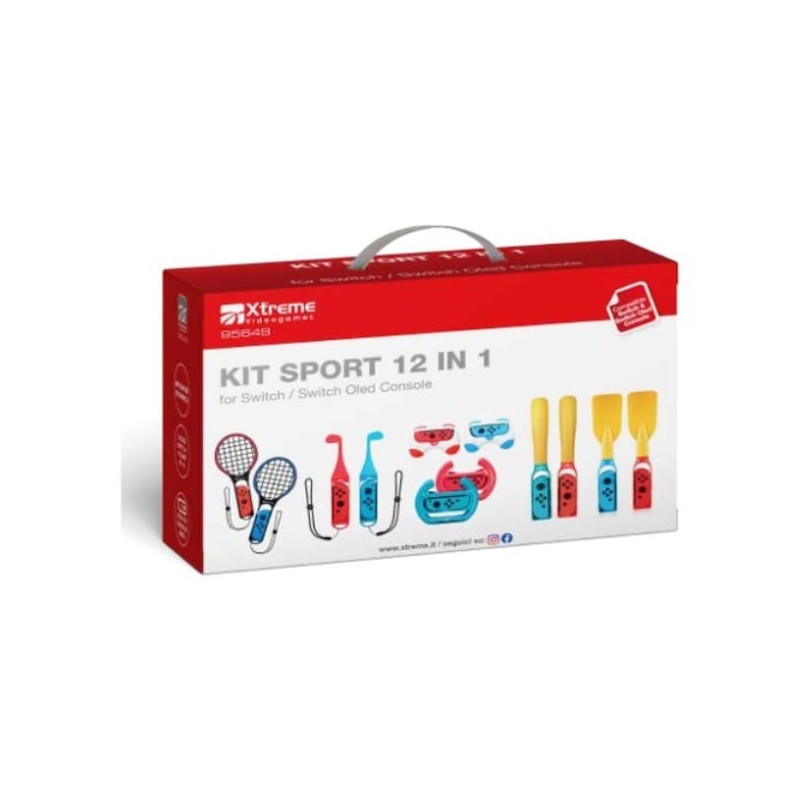 Set videogioco xtreme videogames kit sport 12in1