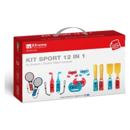 Set videogioco xtreme videogames kit sport 12in1