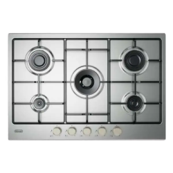 Piano cottura a gas de longhi ylg 75 f 75cm 5fuochi inossidabile