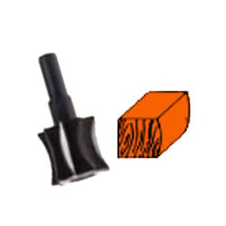 Fresa cilindrica profilo mezzo tondo 364.50 pg [pg ]