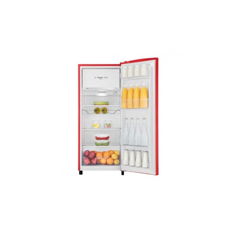 Frigorifero hisense monoporta statico 127x52x52 classe f 165l rosso