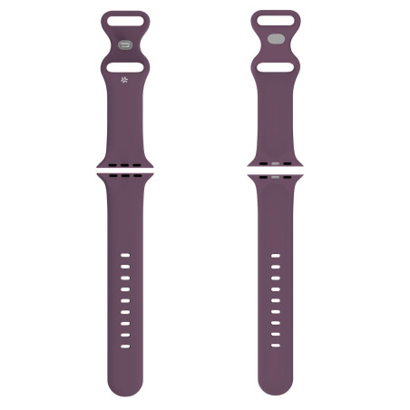 Cinturino celly per apple watch in morbido silicone 38/40/41mm viola