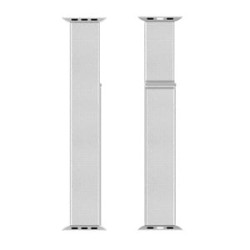 Cinturino celly per apple watch in tessuto 42/44/45mm bianco [wbandstrapwh]